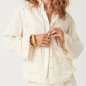 Spell & the Gypsy Collective Designs NWT Pfeiffer Shirt Antique Cream Size M